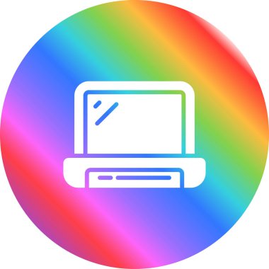Dizüstü web simge vektör çizim         