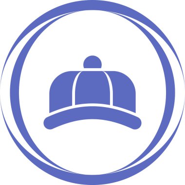 Kapsül ikonu vektör illüstrasyonu. Şapka