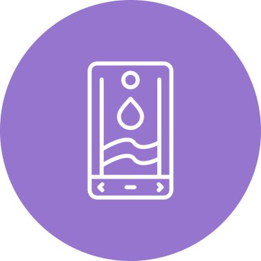 Akıllı telefon aygıtı sembolü, cep telefonu simgesi, vektör illüstrasyonu