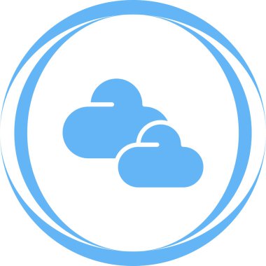 bulut web simgesi vektör illüstrasyonu