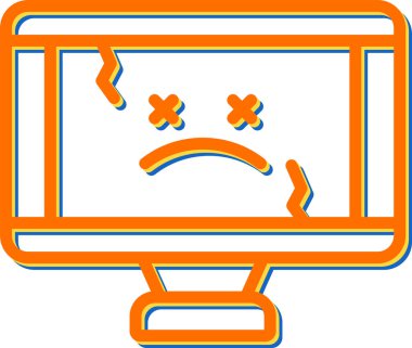 bilgisayar simgesi vektör illüstrasyonu  