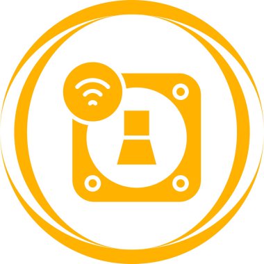 Akıllı Işık Anahtarı modern simgesinin vektör çizimi 