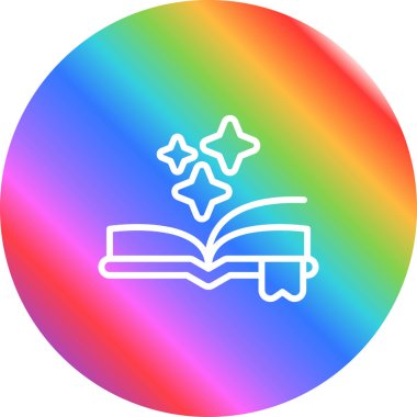 kitap web simgesi basit illüstrasyon