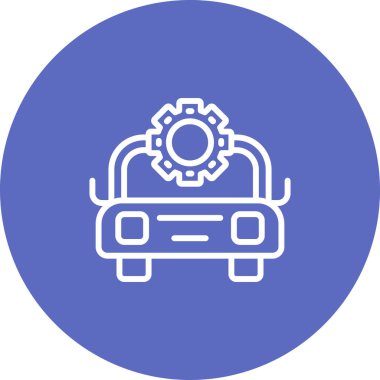 - Araba. Web simgesi basit illüstrasyon 