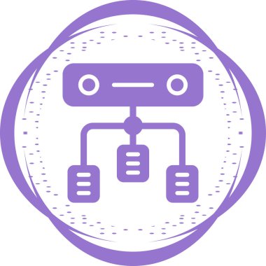 Yük dengeleyici. Web simgesi basit illüstrasyon 