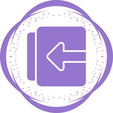 belge web simgesi vektör illüstrasyonu