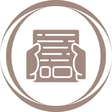 belge web simgesi vektör illüstrasyonu