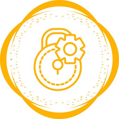 Kilit. Web simgesi vektör illüstrasyonu 
