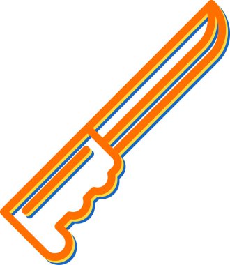 Bıçak. Web simgesi basit illüstrasyon 