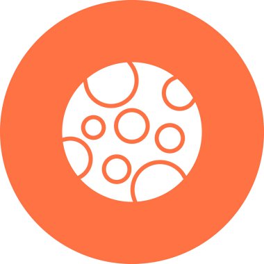 Ay ikonu vektör illüstrasyonu