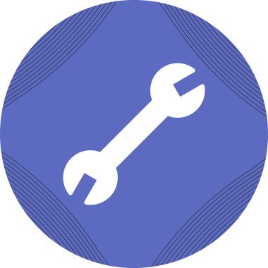 İngiliz anahtarı aracı vektör illüstrasyonu