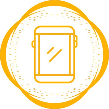 Akıllı telefon aygıtı sembolü, cep telefonu simgesi, vektör illüstrasyonu