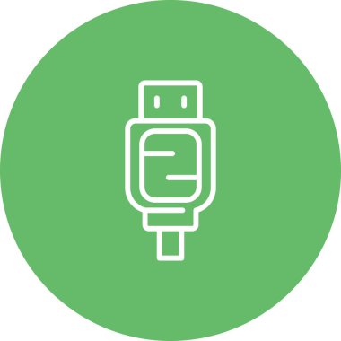 SATA kablo simgesinin web illüstrasyonu