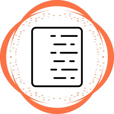 belge web simgesi vektör illüstrasyonu