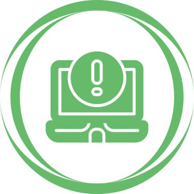 Dizüstü bilgisayar simgesi vektör çizimi