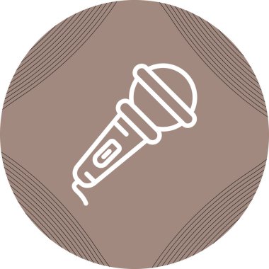 mikrofon simgesi, web illüstrasyonu