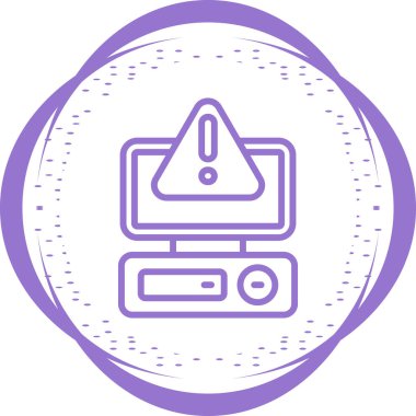 bilgisayar masaüstü simgesi vektör çizimi