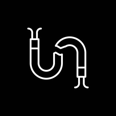 Modern Kırık Kablo simgesinin vektör çizimi        