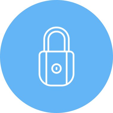 Kilit. Web simgesi basit illüstrasyon 