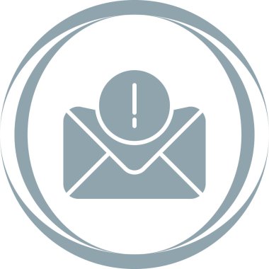 E- posta simgesi, ileti sembolü, zarf işareti, vektör illüstrasyonu 