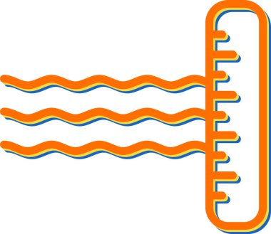 cetvel web simgesi basit illüstrasyon