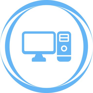 bilgisayar web simgesi basit illüstrasyon