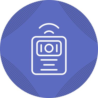 Kablosuz Bağlantı Wi-Fi simgesinin vektör çizimi.