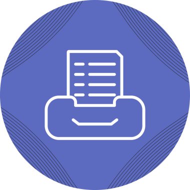 Yazıcı. Web simgesi basit tasarım  