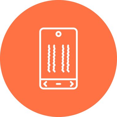 Akıllı telefon titreşim simgesinin vektör illüstrasyonu