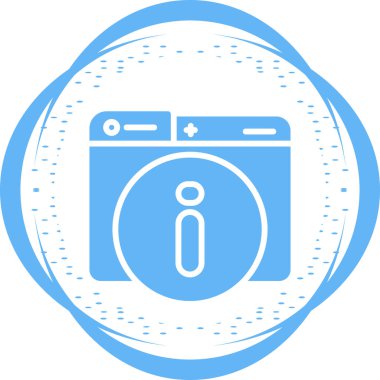 Modern bilgi simgesinin vektör illüstrasyonu          