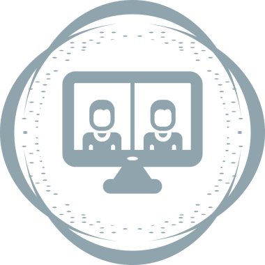 Grup iş adamları üzerinde video konferans