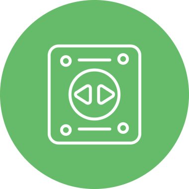 Soket. Web simgesi basit illüstrasyon