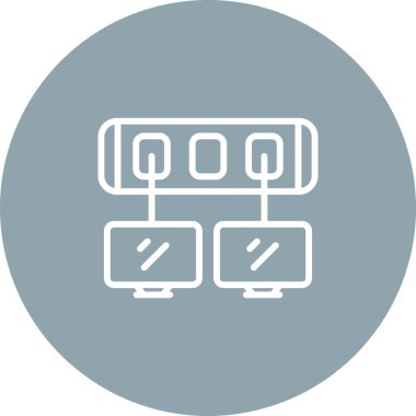 Modern Ağ Değiştirme simgesinin vektör çizimi   