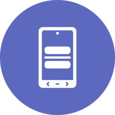 Hamburger ikonlu menü uygulaması. Basit resimleme