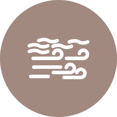 Rüzgâr izole simgesinin vektör çizimi         