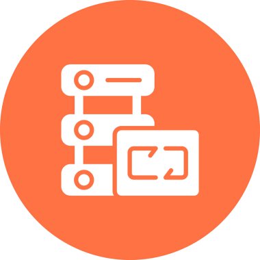 Web Sitesi Yedeklemesinin basit vektör çizimi