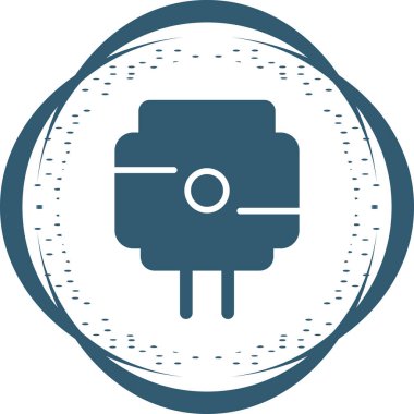 Magsafe simgesinin basit satır sanatı