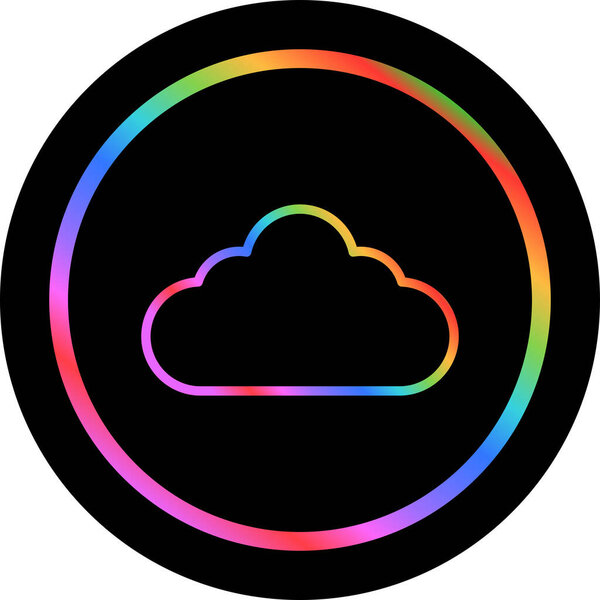 Векторная иллюстрация иконки облака