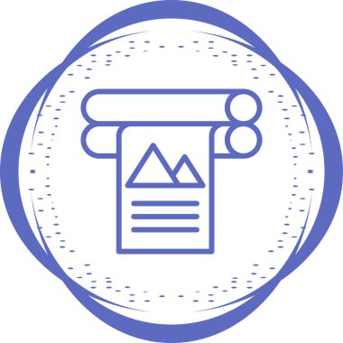 Yazıcı simgesi vektör illüstrasyonu 