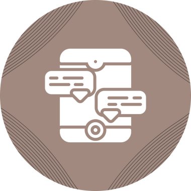 Konuşma baloncukları. Web simgesi vektör illüstrasyonu  