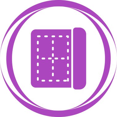 Kenarlık düz simgesi, vektör illüstrasyonu