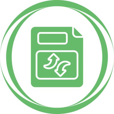 belge web simgesi vektör illüstrasyonu