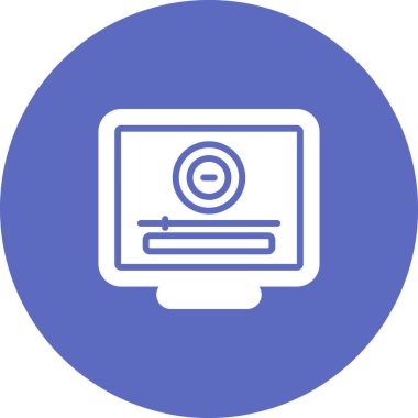 bilgisayar masaüstü simgesi vektör çizimi