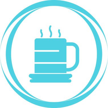 kahve kupası simgesi, vektör illüstrasyonu 