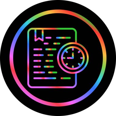 belge web simgesi vektör illüstrasyonu