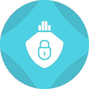 Modern Şifreleme simgesinin vektör çizimi    