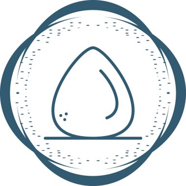 Yumurta simgesinin temel doğrusal çizimi