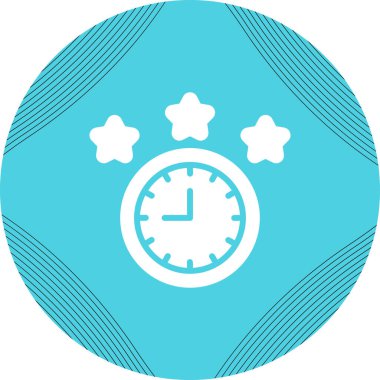 Zaman çizgisi simgesinin soyut vektör tasarımı