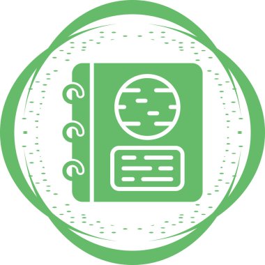 kitap web simgesi basit illüstrasyon