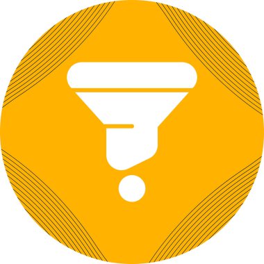 Süzgeç. Web simgesi basit illüstrasyon     